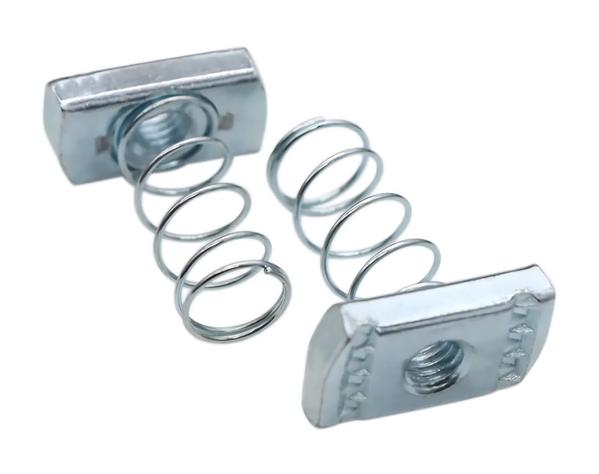 Spring Nut – Drishya EnterpriseThe Spring Nut from Drishya Enterprise is a versatile fastening component designed for quick and secure installation in channel support systems. Built with high-quality materials, it combines a strong threaded nut with a spring for firm grip and easy positioning. Ideal for electrical, plumbing, and construction applications, this nut ensures stability, durability, and time-saving assembly without the need for additional tools.