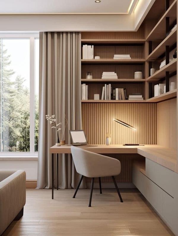 ➣ Customized study area interiors designed with built-in shelves for organized living.➣ Smart shelving solutions that save space while enhancing room aesthetics.➣ Ergonomic study tables paired with storage-friendly layouts for efficiency.➣ Built-in shelves that keep books, gadgets, and essentials neatly arranged.➣ Stylish designs that combine modern functionality with premium finishes.➣ Creative shelving ideas that maximize vertical and wall spaces effectively.➣ Compact study setups with shelves tailored for small rooms and apartments.➣ Durable materials and high-quality craftsmanship for long-lasting interiors.➣ Multi-purpose shelves that serve as both décor and practical storage.➣ Personalized study area designs that balance beauty, utility, and comfort.📞 Contact: 9655006069 / 9655006409🌐 Website: www.smarthomeindia.com✅ Service Coverage Note (separate, not in points):We provide customized study room interior services with built-in shelves across Tamil Nadu.In Chennai, we serve Anna Nagar, Velachery, T. Nagar, OMR, ECR, and nearby locations.Across Tamil Nadu, our services extend to Coimbatore, Madurai, Trichy, Salem, Vellore, Tirunelveli, and all other major cities.
