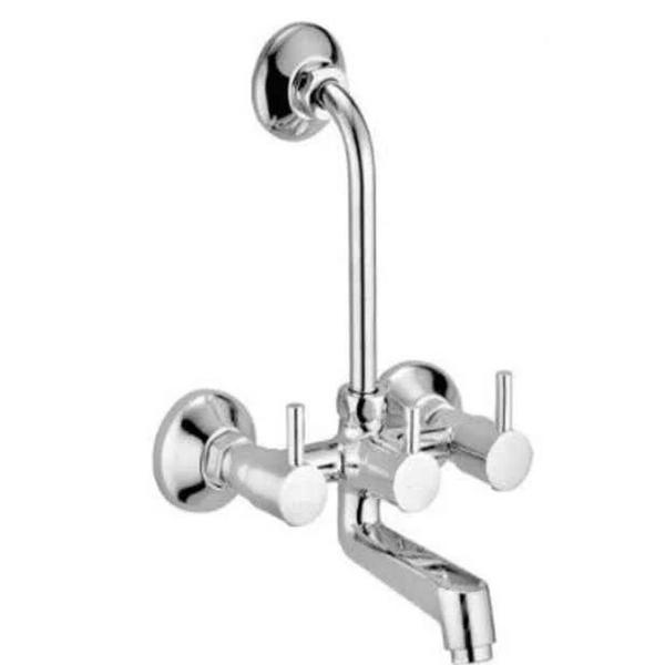 Constructed from high-quality brass Features a corrosion-resistant, chrome-plated finish Combines both hot and cold water supplies into a single stream The wall-mounted installation Designed for easy installation