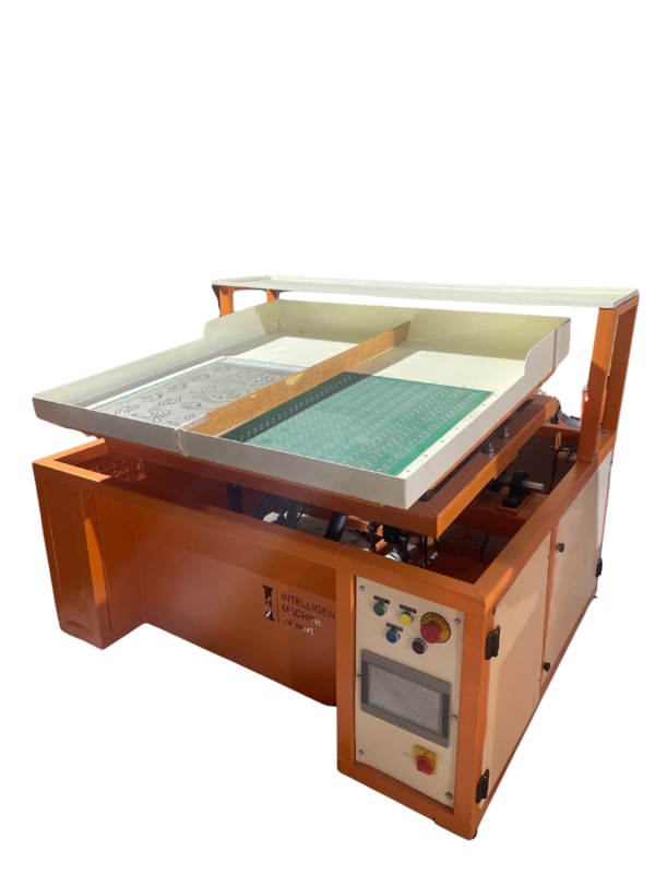 The Jarkan Sticker Making Machine by INTELLIGENT MACHINE is a high-performance solution for producing rhinestone and decorative stone sticker sheets used in textile, fashion, and garment industries to produce “Jarkan” stone stickers / rhinestone sheets / decorative stone‑work. It automates the stone setting process, saving time and labor while delivering precise results