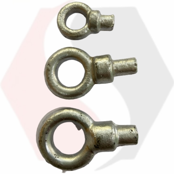 Mild steel forged eye bolts are strong, durable fasteners with a looped head, designed for lifting or securing loads, offering excellent strength and resistance to deformation.