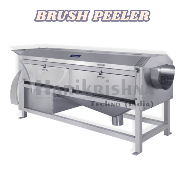 The PEB2000 is a highly versatile food processing machine designed for the efficient washing, scrubbing, and polishing of various root vegetables and fruits. With a production capacity of 500 kg per hour, this machine significantly reduces manual labor and increases processing speed.Key Features    Polishing Action: The machine uses soft bristles to gently polish the produce, giving it a clean and bright appearance.    Brush-Based Action: It utilizes rotating cylindrical brushes to gently yet effectively remove the outer skin or surface dirt from produce. The stiffness of the brushes can be changed from soft nylon for gentle washing to abrasive bristles for more vigorous peeling.    Dual-Purpose Functionality: The PEB2000 serves a dual purpose, capable of both thoroughly washing away surface dirt and peeling the outer layers of vegetables. This makes it suitable for a wide variety of produce, including potatoes, carrots, ginger, and other root vegetables.    Integrated Water System: A continuous water spray system rinses the produce during processing, ensuring all debris and peels are quickly removed for a clean and hygienic operation.    Efficient Waste Management: The machine is designed with a dedicated system to efficiently discharge waste peels and water, simplifying clean-up and maintaining a clean work environment.Benefits    Increased Efficiency: Significantly reduces manual labour and speeds up your processing timeline.    Superior Hygiene: Ensures a thorough cleaning and peeling process that meets strict food safety standards.    Adaptable & Versatile: The type of roller used, whether a softer brush or a more abrasive one, can be changed to suit different tasks, making the machine adaptable to various processing needs.    Consistent Results: Delivers uniform washing and peeling every time, ensuring a high-quality final product.