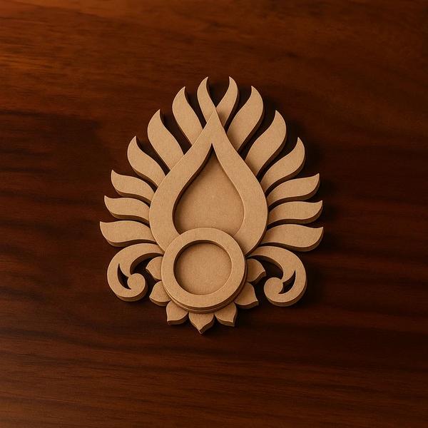 ELEGANT PADMAJA SHAPED MDF T-LIGHT HOLDER SET OF 2DESCRIPTION:Bring home the divine charm of traditional Indian décor with this MDF Padmaja Tealight Holder – crafted from premium 4mm thick MDF wood and precisely laser-cut for intricate design. Ideal for Diwali, Navratri, Pooja, or everyday spiritual décor, this elegant diya stand transforms any space into a serene sanctuary.Multi Shape Tea Light Holders, Diwali Diyas, Diwali Gift, Home Decor, Diwali Decor, Candle Holders, Tealight Holder, Table Top , Puja room decor , Return gift , House warming