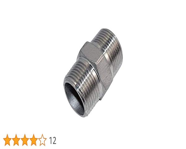 Used to connect two female-threaded pipes or fittingsHigh-quality stainless steel It is plated with a layer of chromium (CP) to provide a shiny, mirror-like, and aesthetically pleasing finishShort piece of pipe with external (male) threads on both ends