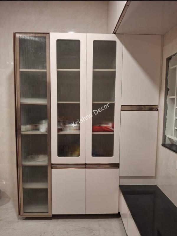 Coimbatore Trendy G Profile Shutters With Glass OpenKrishna Decor are the Leading Interior Job work Manufacturer in Coimbatore.We take All Kind of Interior job work in Coimbatore & Near areas.For more details Krishna decorModular kitchen shutter manufacturer Coimbatore. - 641 030.Contact Number - + 91 90420 68977.