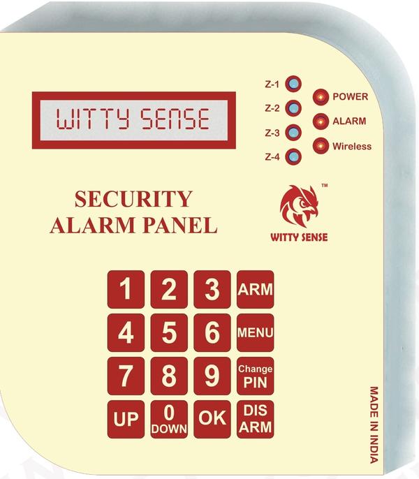 Product Identification & BrandingProduct Name: Security Alarm PanelBrand: WITTY SENSEModel No.: AP-H4Z10MKey Features & SpecificationsDesign & Reliability: Design With Original Micro-controller for more reliability.User Experience: User Friendly Configurations/Operations.Sensor Connectivity:Hybrid larm panel means connect Wired & Wireless Sensor Both.Connect upto 20 Woreless Sensors with Panel.Arming/Disarming:Auto Armed & Disarmed With Timer Function.Wireless Remote Key for Arming & Disarming.Installation: Easy to Install Design.Control Interface: Onboard Key-Pad & LCD for Easy Settings.Security: 4 Digit Password Protected.Delay Zones:One Delay Zone for Entry And Exit.Configurable Delay Zone.Status Indication: Open Zone Indication by LED.