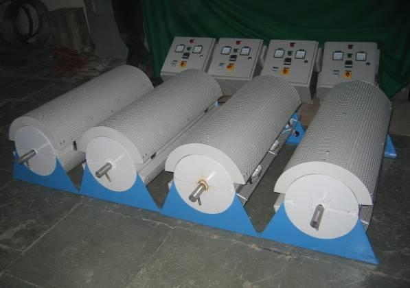 These furnaces consist of heating element refractory forming the required chamber in two halves or a one piece tubular chamber. The length of the chamber is order in multiples of 300mm. as per the requirement. Inert gas atmosphere can be created in the tube strands as per the requirement of process. Maximum tube size and length varies as per the table given below. The furnaces have built in control panel or a wall mounting type control panel as per the requirement of customer and space restrictions.