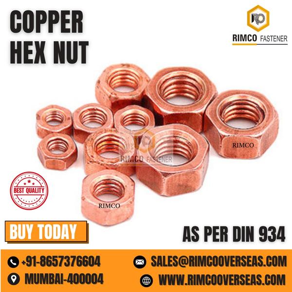 COPPER HEX NUTS