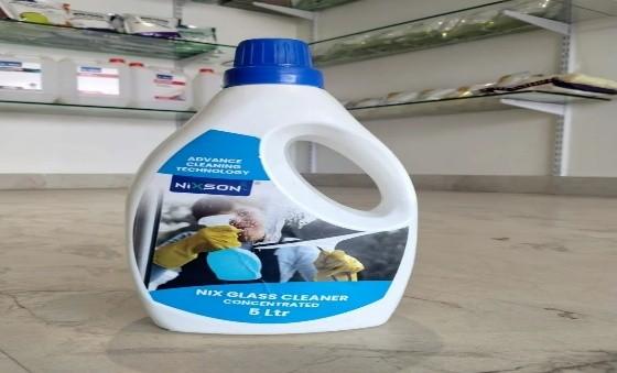 GLASS CLEANER removes tough dirt, grime, and grease from glass surfaces.