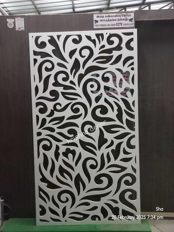 Coimbatore WPVC CNC Jali Wall Design Krishna Decor.KavundampalayamCoimbatore