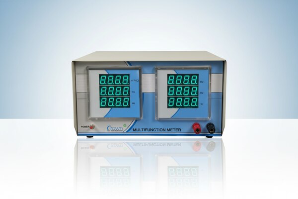 We are the Leading Digital Multi Function Meter with source Manufacturers, Suppliers in Delhi | India.Our company is a renowned entity famous for manufacturing and exporting an excellent quality range of Digital Multi function Meter. We have manufactured the meter under the strict guidance of diligent professionals. The offered stock of meters has gained immense appreciation among clients due to its salient features such as user friendly operation, accurate results and durability. Multifunction Meter with AC Source is used in transformers, stabilizers, UPS, inverter, CFL and LEDs.Technical Specifications :-A) INPUT VOLTAGE : 20-500 V ACB) INPUT CURRENT : 10mA-2A/50mA-20 A/0.1-80 AC) MEASUREMENT : True RMSD) RESOLUTION : Floating Decimal PointE) ACCURACY : Class 0.2 and for P.F. + 0.005F) DISPLAY : Four Rows 7- segment DisplayG) AUX. SUPPLY : 230V + 20%Further Details :-Source with LED Display is developed to make the testing Simple, Faster, Reliable with its high performing DSP based circuitry It is useful for various industries in Electrical Machines, Power Electronics and Lighting devices. The high speed simultaneous sampling using 24-bit ADC ensures True RMS measurement for the wide range of input Voltage and Current. This instrument displays Voltage, Current,Frequency, Active Power, Power Fac to rand Apparent Power simultaneously in a 7-Segment Display. The measurement is valid at all power factors and gives accurate results even in the presence of harmonics in the system.The Meter is provided with Hold facility. The functionality of the meter is further enhanced with PC interfacing facility through USB Port. The accompanying software in capable of Data Logging and viewing the Meter Variables in real time on computer using the GUI provided. This Meter is provided with SD memory card facility to save up to 10000 test results with serial no. and data can be retrieve later by inserting this card to PC or Laptop.