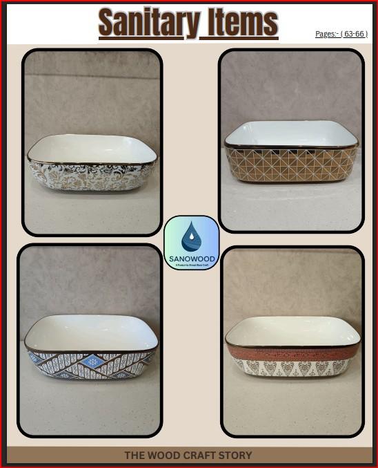 sanitary items
 Ahmad WOOD Craft https://www.thewoodcraftstory.com
Sanitary items, also known as sanitary ware, are fixtures designed for hygiene in bathrooms and kitchens. They include products like toilets, washbasins, bidets, bathtubs, and showers, and are made from durable, non-absorbent materials such as ceramic, porcelain, and stainless steel. These items are connected to a building's water supply and drainage system to efficiently collect and remove waste.  
Key features and characteristics
Functionality: They are designed to provide essential functions for personal hygiene, such as waste removal (toilets, urinals) and water-related tasks (sinks, showers). 
Materials: Common materials include porcelain, vitreous china, and glazed ceramic, chosen for their durability, water resistance, and ease of cleaning. Other materials like acrylic, stone, metal, and glass are also used. 
Hygiene: They are constructed with smooth, non-porous surfaces that are easy to clean and resistant to bacterial growth. 
Connection: Most sanitary items are plumbed in, meaning they are connected to a building's water supply and drainage networks. 
Design: They are designed with ergonomics and aesthetics in mind, with a wide variety of styles, shapes, and sizes available to suit different spaces and decor. 
Common types of sanitary items
Toilets: Including water closets (WCs) and bidets.
Washbasins: Also called sinks or basins, in various styles like pedestals, wall-hung, and countertop.
Baths and showers: Including bathtubs, shower trays, and showerheads.
Urinals: Primarily found in public restrooms.
Fittings: Associated items like faucets, mixers, and drains. 
