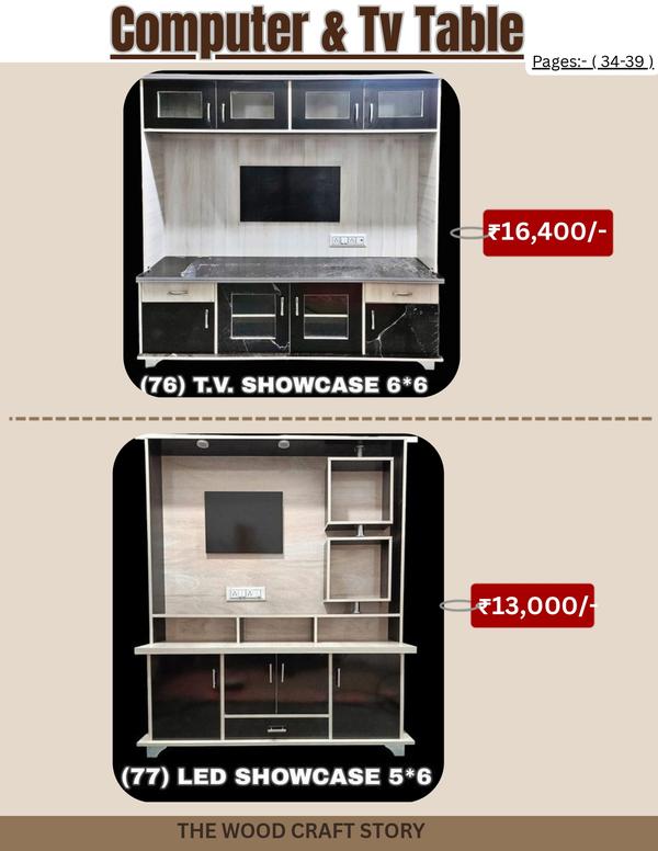  Computer & TV TableAhmad WOOD Craft https://www.thewoodcraftstory.comComputer Table FeaturesSpacious Surface:Ample space for a desktop, monitor, keyboard, and accessories.Cable Management:Built-in slots or holes for organizing wires neatly.Storage Sections:Drawers, shelves, or CPU stands to keep things tidy.Ergonomic Design:Comfortable height and layout for daily use.Material Options:Available in engineered wood, MDF, or solid wood with laminate or polish finish.📺 TV Table / Entertainment Unit FeaturesElegant Design:Complements your living room décor.Multiple Shelves:For set-top box, sound system, or décor items.Cable Management Ports:Keeps wiring hidden for a clean look.Strong Build:Designed to hold heavy LED or LCD TVs securely.🏠 Common UsesHome offices or study roomsLiving rooms and bedroomsReception areas and small offices🌟 BenefitsSpace-saving and multi-purposeModern and durable constructionEasy to assemble and maintainEnhances the look and organization of your room