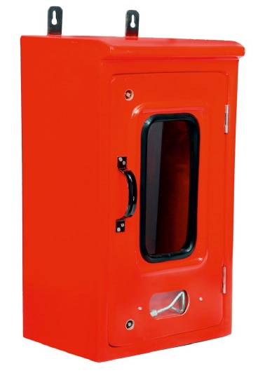 The FIREBELL Single Door Fire Hose Box is expertly designed for secure and accessible storage of fire hoses and safety equipment. Manufactured from durable, corrosion-resistant materials, it ensures rapid response during emergencies. Ideal for industrial, residential, and commercial buildings, this fire hose cabinet meets stringent safety standards for reliable fire protection.