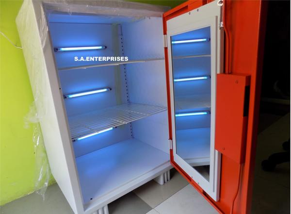 A UV-treated sterilizer machine for sanitary napkins is designed to ensure the hygienic handling and disposal of used feminine hygiene products. This machine utilizes ultraviolet (UV) light to effectively kill bacteria, viruses, and other pathogens that may be present on the napkins. The process involves placing the used napkins in a chamber where UV light is emitted, penetrating and destroying microbial DNA to ensure thorough sterilization. This method is environmentally friendly and does not require chemicals. The sterilizer typically features automated functions, a user-friendly interface, and a secure design to maintain cleanliness, making it ideal for use in restrooms and healthcare facilities.