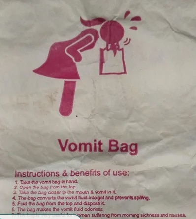 VOMITING BAG