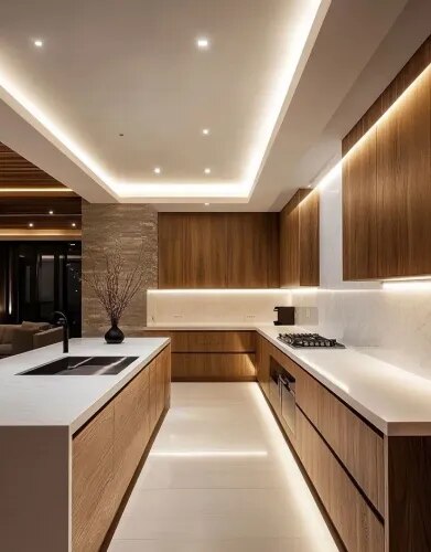 Contemporary Kitchen Interiors with Innovative Lighting product image