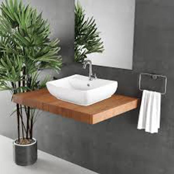 It is a counter-top or table-top basin, designed for installation on a countertop or vanity.