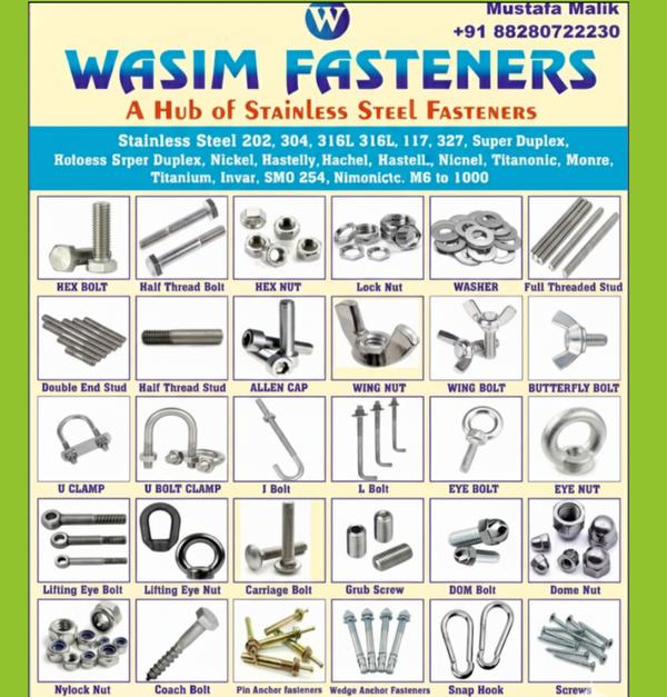 Stainless Steel Fastener Manufacturer & Supplier in India | SS 304, 316L, Duplex, Inconel, Monel, Titanium