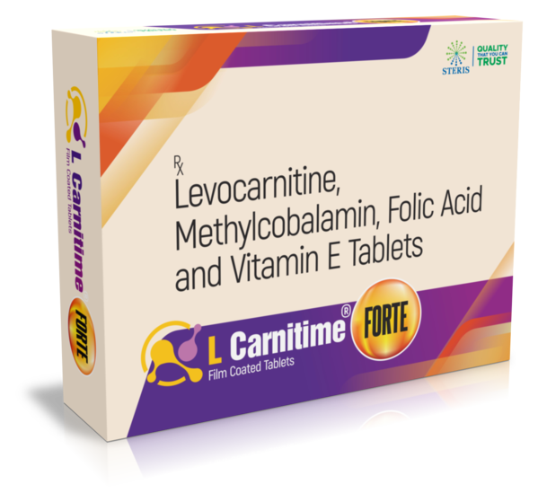 Levo-carnitine (500mg), Methylcobalamin (1500mcg), Folic Acid (1.5 mg) & Vitamin E IP (200mg)