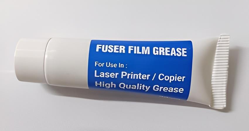 Specialized Teflon Grease for Laserjet Printers for High Temperature Fuser Film, ensuring smooth operation, reduced friction, and extended fuser life. Comes in a 20g tube for easy application and long-lasting performance.