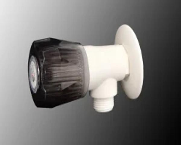 PVC angle cocks, also known as PVC angle valves, are wall-mounted plumbing fittings used to control the water supply to individual fixtures. They are made from durable and rust-free PVC plastic and are compatible with standard Indian pipe fittings. One-way PVC angle cocks are designed to control the water flow from a single source to a single fixture, such as a water heater, toilet cistern, or wash basin.