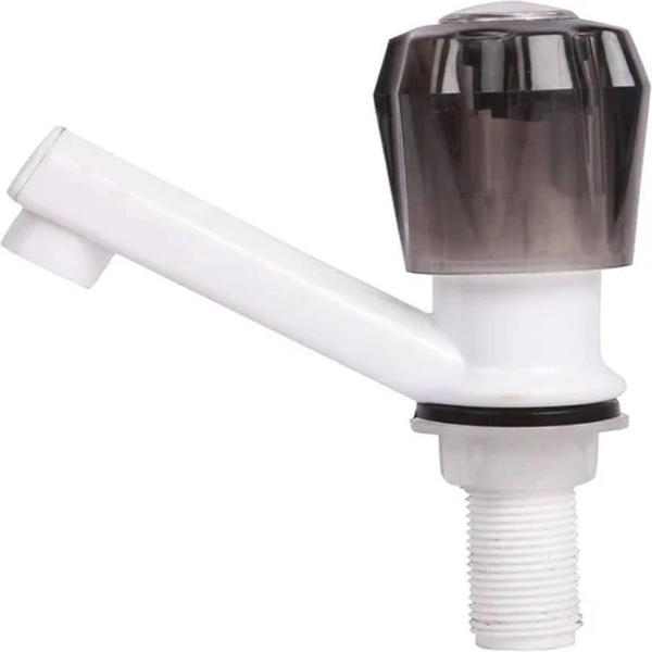 PVC crystal pillar cocks are deck-mounted faucets typically made from PVC plastic and used for washbasins, kitchen sinks, and other water supply points. They are often called “crystal” because of their transparent or translucent handle design. These faucets are a durable, low-cost, and rust-resistant alternative to brass or steel taps.