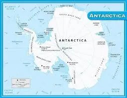 Antarctica Physical Map (100x70cm) product image