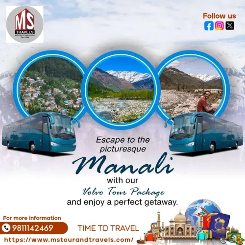Manali Volvo Package [Kullu – Manali – Manikaran – Snow Point] - 5 Days product image