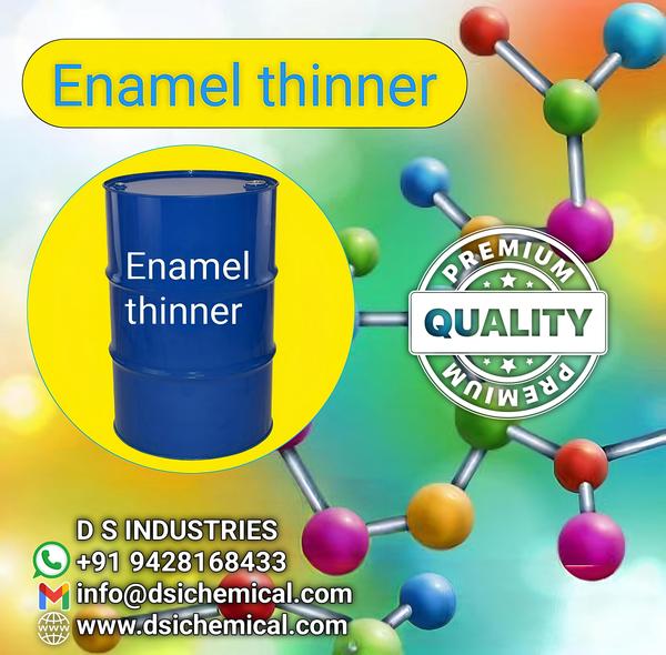 Enamel thinner is a type of solvent used to thin enamel paints, which are oil-based paints known for their durability and glossy finish. Enamel paints can become thick and difficult to work with over time or when stored improperly, and enamel thinner helps to restore their consistency for easier application. It's also used to clean painting equipment like brushes and rollers that have been used with enamel paints, as well as to remove enamel paint from surfaces. However, it's important to use enamel thinner in a well-ventilated area and to follow safety precautions, as it contains volatile compounds that can be harmful if inhaled or absorbed through the skin.