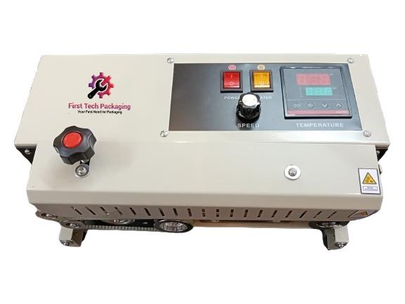 Continuous Mini Band Sealer Machine is meant for Small Scale FMCG Industries for manual pouch packaging under 1 Kg of Pouch Size. It is the best in segment for low-budget buyers for fulfillment of their pouch packaging requirement with Good Quality based Sealing.