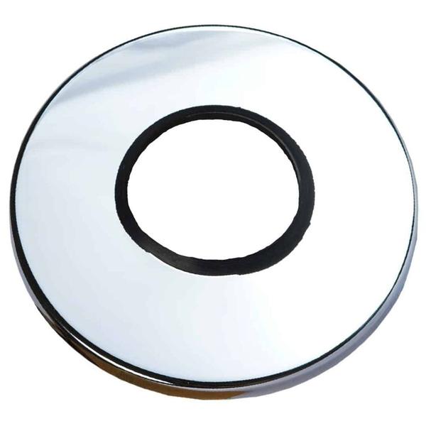 You can find a wide selection of ROUND flush wall flanges, including options for plumbing fixtures and structural applications. These decorative wall flanges are used to create a clean, finished look around water pipes for faucets, shower heads, and flush valves in kitchens and bathrooms. They are typically made from stainless steel or brass with a chrome,or other metallic finish. For structural use, square flush wall flanges are used to mount handrails, pipes, and other fixtures to walls.