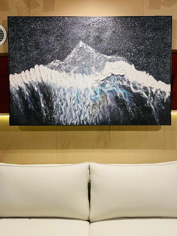 Add artistic elegance to your interiors with this unique imported wall painting, designed to enhance any modern or classic space. Crafted with fine detailing and rich tones, it creates a striking focal point for your walls. Perfect for living rooms or bedrooms, this painting reflects sophistication and global artistry, bringing a touch of luxury and personality that complements every refined home décor style beautifully.