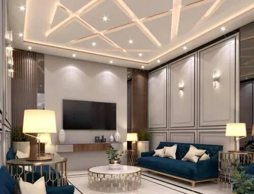 Stylish Gypsum Ceiling Services for Living Rooms product image