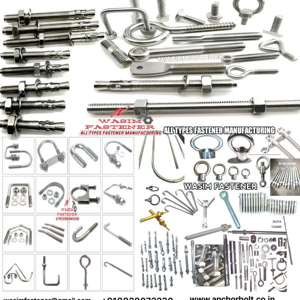 Premium SS 304 Stainless Steel Fasteners – A2-70 GradeWe supply high-quality SS 304 (A2-70) stainless steel fasteners used in construction, fabrication, machinery, marine, chemical and general engineering applications. All products are manufactured with precision and tested for durability, strength and corrosion resistance.✔ Available Fasteners:SS 304 Hex Bolt / Nut / WasherSS 304 Stud Bolt with 2 NutsSS 304 Anchor Bolt / Wedge AnchorSS 304 U-Bolt, J-Bolt, L-BoltSS 304 Eye Bolt / Eye NutSS 304 Threaded Rod (Full / Half Thread)Custom fasteners as per drawing✔ Material Grade:Stainless Steel SS 304 / A2-70Corrosion-resistantLong life in all environments✔ Size Range:M4 to M36Length: 10mm to 1200mm(Custom sizes available)