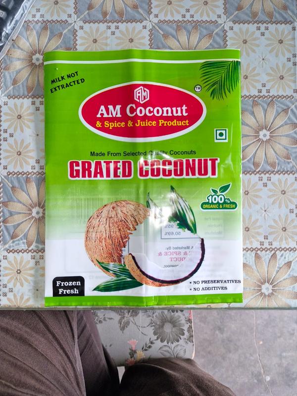 Frozen grated coconut is a minimally processed food product made from fresh, mature coconut kernels that are cleaned, peeled, finely grated, and rapidly frozen to preserve their natural flavor, aroma, and nutritional quality. The product contains 100% pure coconut with no added preservatives, colors, or flavors. Freezing maintains the coconut’s moisture content, creamy texture, and fresh taste, making it a convenient alternative to freshly grated coconut.The product is ready to use after thawing and is ideal for culinary applications such as curries, chutneys, desserts, baked goods, beverages, and traditional dishes across various cuisines. Packaged in sealed, food-grade materials to ensure hygiene and extended shelf life, frozen grated coconut offers consistent quality and year-round availability.