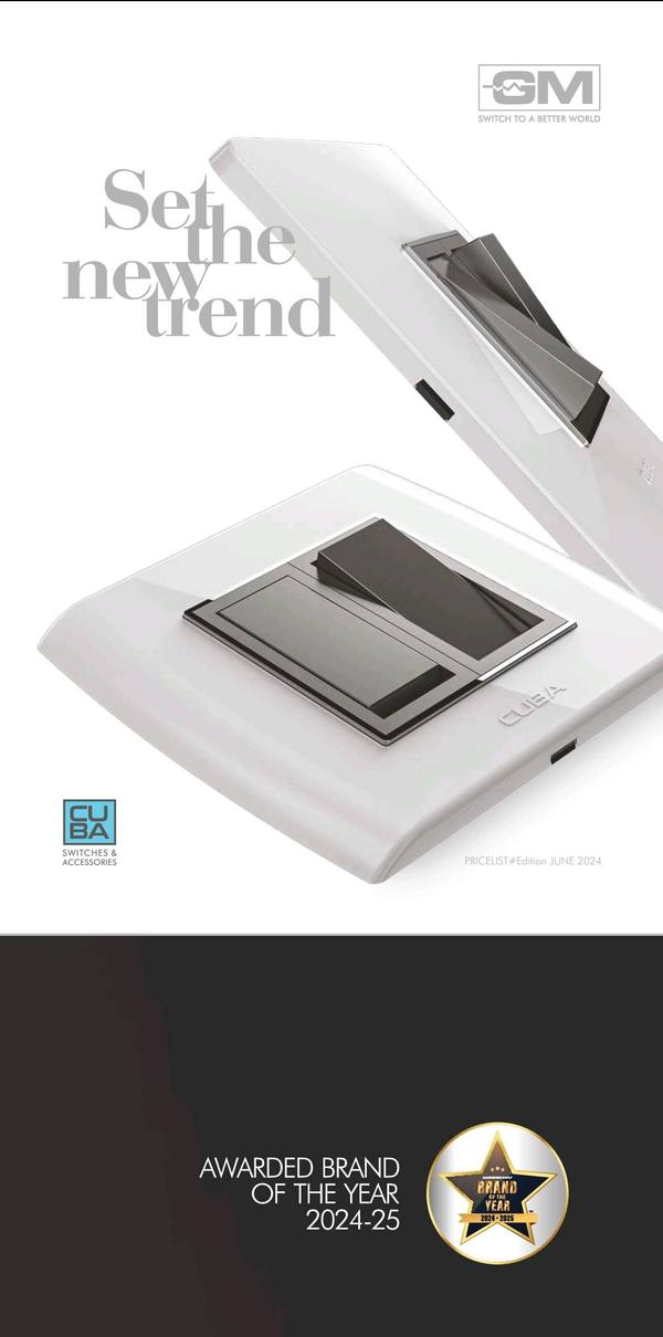 6A 1Way Switch White Cuba