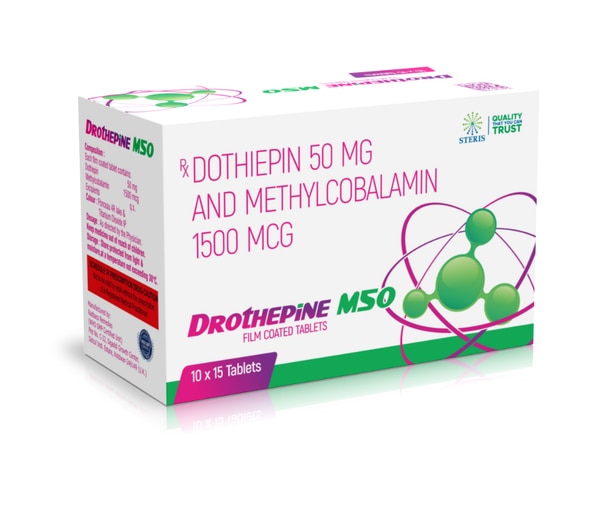 Dothiepin 50mg and Methylcobalamin 1500mcg | DROTHEPINE M 50
