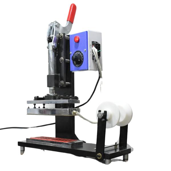 MANUAL TABLET / CAPSULE PACKING MACHINE
USAGE APPLICATION – FOR HOSPITAL, PERSONAL CLINIC, LABORATRIES ETC
SPECIFICATIONS:-
1. Heating plate - 10” x 3”. 
2. Heat controlling through thermostate controller. 
3. Aluminium Foil roll Holder. 
4. Power - 230 v. 
5. Heater wattage 250 watt. 
6. Max stroke 50 mm.
7. Brand – techno trix india.