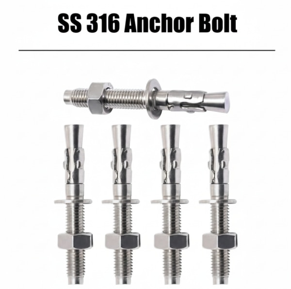 SS 316 M6 Anchor BoltSS 316 M8 Anchor BoltSS 316 M10 Anchor BoltSS 316 M12 Anchor BoltSS 316 M14 Anchor BoltSS 316 M16 Anchor BoltSS 316 M18 Anchor BoltSS 316 M20 Anchor BoltSS 316 M24 Anchor BoltSS 316 M22 Anchor BoltSS 316 M27 Anchor BoltSS 316 M30 Anchor BoltSS 316 M33 Anchor BoltSS 316 M36 Anchor BoltSS 316 M39 Anchor BoltSS 316 M42 Anchor BoltSS 316 M48 Anchor BoltSS 316 M56 Anchor Bolt