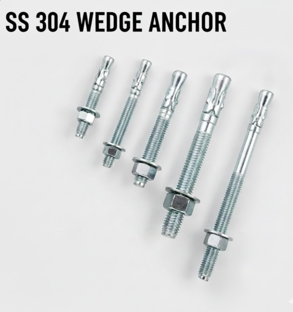 SS 304 Wedge Anchor M6, SS 304 Wedge Anchor M8, SS 304 Wedge Anchor M10,
SS 304 Wedge Anchor M12, SS 304 Wedge Anchor M14, SS 304 Wedge Anchor M16,
SS 304 Wedge Anchor M18, SS 304 Wedge Anchor M20, SS 304 Wedge Anchor M22,
SS 304 Wedge Anchor M24, SS 304 Wedge Anchor M25, SS 304 Wedge Anchor M27,
SS 304 Wedge Anchor M30, SS 304 Wedge Anchor M33, SS 304 Wedge Anchor M36,
SS 304 Wedge Anchor M39, SS 304 Wedge Anchor M42,
Stainless Steel 304 Wedge Anchor, SS 304 Heavy Duty Wedge Anchor,
SS 304 Concrete Anchor, SS 304 Expansion Anchor Bolt,
AISI 304 Wedge Anchor, Industrial SS 304 Anchor Bolt,
Construction Grade Stainless Steel 304 Wedge Anchors,
SS 304 Anti Corrosion Anchor Bolt, Stainless Steel Fixing Anchor,
Stainless Steel 304 Concrete Fasteners, SS 304 Structural Anchor Bolt.

SS 304 Wedge Anchor M6
SS 304 Wedge Anchor M8
SS 304 Wedge Anchor M10
SS 304 Wedge Anchor M12
SS 304 Wedge Anchor M14
SS 304 Wedge Anchor M16
SS 304 Wedge Anchor M18
SS 304 Wedge Anchor M20
SS 304 Wedge Anchor M22
SS 304 Wedge Anchor M24
SS 304 Wedge Anchor M25
SS 304 Wedge Anchor M27
SS 304 Wedge Anchor M30
SS 304 Wedge Anchor M33
SS 304 Wedge Anchor M36
SS 304 Wedge Anchor M39
SS 304 Wedge Anchor M42