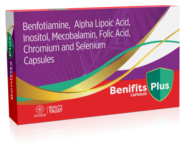 Benfotiamine, Alpha Lipoic Acid, Inositol, Mecobalamin, Folic Acid, Chromium and Selenium Capsules