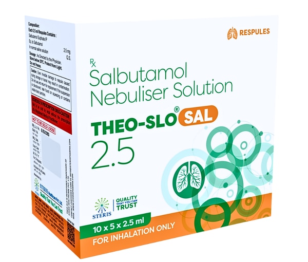 Salbutamol Nebuliser Solution is a fast-acting medication widely used to provide quick relief from breathing difficulties caused by respiratory conditions such as asthma, chronic obstructive pulmonary disease (COPD), bronchospasm, and exercise-induced bronchospasm. It works by relaxing the muscles around the airways in the lungs, allowing them to open up and enable easier airflow, thus alleviating symptoms like wheezing, chest tightness, shortness of breath, and coughing.

This nebuliser solution contains salbutamol sulfate, a selective beta-2 adrenergic receptor agonist, which targets the beta-2 receptors on the smooth muscles lining the bronchial tubes. By stimulating these receptors, salbutamol causes rapid relaxation of the bronchial muscles, leading to bronchodilation (airway expansion). The medication is administered via a nebuliser device that converts the solution into a fine mist, ensuring the drug reaches deep into the lungs for quick therapeutic effects, often within minutes.

The primary uses of Salbutamol Nebuliser Solution include emergency relief during acute asthma attacks, management of COPD symptoms, treatment of bronchospasm associated with various respiratory infections, and prevention of exercise-induced bronchospasm. It is essential in both hospital settings and at-home care, especially for patients who have difficulty using inhalers or require a higher dose administered over a longer inhalation period. This nebulised form also suits pediatric and elderly patients with respiratory distress.

Key benefits of Salbutamol Nebuliser Solution are:

Rapid relief of airway obstruction and wheezing.

Improvement in breathing comfort, oxygen supply, and chest tightness.

Effective management of chronic respiratory diseases like asthma and COPD.

Prevention of breathing difficulties triggered by exercise or allergens.

Easy administration using nebuliser machines suitable for patients who cannot use standard inhalers.

Despite its widespread use and efficacy, Salbutamol Nebuliser Solution may cause some side effects. Common side effects include tremors, nervousness, headache, dizziness, and palpitations due to its stimulation of beta receptors. Some users experience mild throat irritation or cough following nebulisation. In rare cases, serious side effects like rapid heart rate (tachycardia), chest pain, muscle cramps, or allergic reactions (rash, swelling, difficulty breathing) may occur. It is essential to use the medication under medical supervision, especially in patients with heart conditions, hypertension, diabetes, or thyroid disorders.

In conclusion, Salbutamol Nebuliser Solution is a reliable and essential bronchodilator for providing fast relief from respiratory distress caused by asthma, COPD, and bronchospasm. Its rapid onset, ease of use, and effectiveness in opening airways make it a cornerstone treatment in respiratory care. Proper use in the recommended doses combined with regular medical follow-up can significantly improve quality of life and reduce emergency hospital visits related to breathing difficulties.

This product is indispensable for patients dealing with chronic lung diseases or acute breathing emergencies, providing a vital therapeutic option that aids in maintaining healthy lung function and daily respiratory comfort.