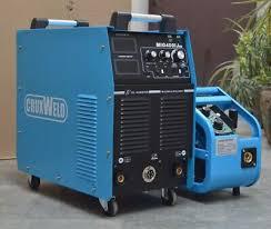 Output Current Range	400 AmpPhase	3 PhaseWorking Voltage	220VInsulation Class	HCooling	Forced AirCompatible Rods	10 mmWire Feed Speed	20 m/minModel No	CWMIG400IJBrand Name	CruxweldFrequency	50HzOpen circuit voltage	65VVoltage setting range	34VWelding current @60% duty cycle	400AWelding current @100% duty cycle	310 AEnclosure class	IP21Efficiency maximum current	85 %Power factor maximum current	0.93Wire feeder speed control	SteplessWire feeder dimensions	280x460x200 mm (HxLxW)Power source dimensions	525x590x295 mm (HxLxW)Wire feeder weight	9.5 kgPower source weight	56 kgSuperior welding quality, ease of use, system flexibility, and low operating costs make this co2 welding machine the next-generation industrial welding solution. It is a 2-in-1 MIG welder that performs MIG and ARC (Stick) welding in one unit. Also, both gas-shielded MIG and gasless MIG wires are supported. The MIG welding machine is the most widely used worldwide due to its versatility and wide range of applications.The CWMIG400iJ compact MIG welder combines full power with very smooth arc characteristics. This design is for the user who needs a welder for medium to heavy fabrication work and rural use. Equipped with multi-position voltage switching to allow precise adjustment of welding parameters and has a four-roller drive unit for smooth wire feeding. A high-quality copper wound transformer with a large cooling fan maximizes cooling and mechanical stability.  Nothing but the best, this MIG welder is designed to offer the highest quality welds available from CRUXWELD. It covers an additional 16.5 feet, providing more movement due to the external wire feeder. In addition, the innovative closed system design prevents dust and moisture from contaminating the wire, keeping the weld safe. Using advanced welding technology, this MIG welder is the most powerful in its class.  The CWMIG400iJ MIG welding machine stands alone for the most demanding jobs in heavy fabrication, mining, pipelines, oil and gas, civil construction, shipbuilding, defense, steel structure installation, and maintenance. MIG Welding Machine Features This MIG welder is also compatible with gas-shielded MIG and gasless MIG wires. The CWMIG400iJ MIG welding machine is also compatible with cellulose electrodes such as the E6010. High power at 100% duty cycle, tested at 104°F/40°C and 140°F/60°C.Excellent design features ensure welding quality, accurate arc ignition, and arc height stability.Fully sealed circuit board to prevent dust contamination.Automatically compensates for input power fluctuations within ±20%.Excellent CC / CV feature ensures high quality and hassle-free welding.Exceptional welding performance in MIG/MAG welding, flux-cored wire, and arc welding (MMA). The MIG welder is suitable for mild steel, stainless steel, aluminum, titanium, and copper alloys. MIG Standard Package Includes High-speed wire feeder ERGOPLUS24/36 10 foot MIG torch Ground cable with clamp Shielding gas regulator Shielding gas hose Extra contact tips (5) .030″”/.047″” 8″”/12″” wire spool adapter 415/240 VAC adapter cord Drive roller Instruction manual