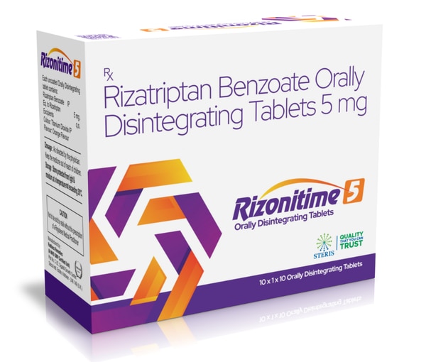 Rizatriptan Benzoate 5 mg is a specialized medication widely used for the acute treatment of migraine headaches, including migraines with or without aura. It belongs to the triptan class of drugs, which work as selective serotonin receptor agonists targeting 5-HT1B and 5-HT1D receptors in the brain. By stimulating these receptors, rizatriptan benzoate helps to narrow dilated blood vessels in the brain and reduce inflammation, which are key contributors to migraine pain and associated symptoms.

The primary use of Rizatriptan Benzoate 5 mg is to relieve migraine attacks once they begin. It is clinically proven to reduce headache pain, sensitivity to light and sound, and other migraine-associated symptoms such as nausea and visual disturbances. This medication is effective in both adult patients and pediatric patients aged 6 to 17 years. It is important to note that rizatriptan is not indicated for the prevention of migraines or for the treatment of certain other types of headaches, such as cluster headaches or hemiplegic/basilar migraines.

Key benefits of Rizatriptan Benzoate 5 mg include its rapid onset of action and targeted mechanism for migraine relief. Patients often experience significant headache improvement within 2 hours of taking the dose. The drug’s specificity for serotonin receptors in cerebral blood vessels helps minimize systemic side effects often seen with other pain medications. Rizatriptan’s effectiveness also extends to pediatric patients, providing migraine relief for children and adolescents, which is an important advantage in this age group.

Despite its benefits, Rizatriptan Benzoate 5 mg may cause some side effects. Common side effects include dizziness, drowsiness, dry mouth, fatigue, and sensations of warmth or flushing. Some patients may also experience nausea or mild abdominal discomfort. These side effects are usually mild and transient. Serious side effects are rare but can include chest pain or tightness, irregular heartbeats, or signs of allergic reactions such as rash, swelling, or difficulty breathing. If any severe symptoms occur, immediate medical attention is necessary.

Patients with certain cardiovascular conditions, uncontrolled high blood pressure, or ischemic heart disease should avoid rizatriptan due to its vasoconstrictive effects. Additionally, it should be avoided in patients using monoamine oxidase inhibitors (MAOIs) or other serotonergic drugs to prevent serious drug interactions.
In conclusion, Rizatriptan Benzoate 5 mg is an effective and targeted medication for the acute relief of migraine attacks in both adults and children. Its fast action and specific receptor targeting provide quick symptom relief with a relatively favorable safety profile when used as directed. Awareness of its potential side effects and contraindications ensures safe use under medical supervision, making rizatriptan a valuable option in migraine management.