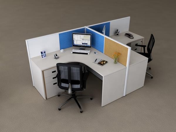 PANEL BASED T SHAPE SHARING WORKSTATIONS