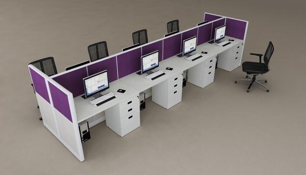 PANEL BASED SHARING LINEAR WORKSTATION