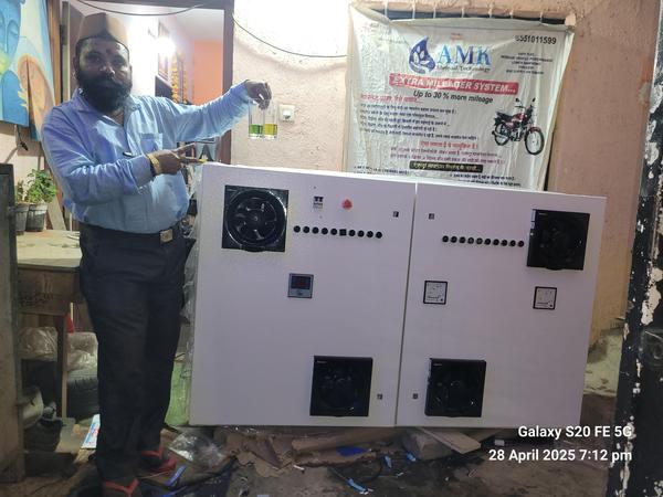 🌟 *AMK Industrial Water Ionizer:*- *Purpose:* Large-scale water purification and ionization for industrial use- *Applications:*    - Manufacturing processes    - Agriculture    - Healthcare facilities    - Food and beverage production- *Key Features:*    - High-capacity ionization (up to 1000 LPH)    - Customizable pH and ORP levels    - Robust and durable design    - Remote monitoring and control options- *Specifications:*    - Capacity: 100-1000 LPH (Liters Per Hour)    - Power: 220V/380V, 50Hz    - pH Range: 3.0-11.5    - ORP: Up to -750 mV    - Materials: Stainless steel, titanium plates- *Benefits:*    - Efficient water treatment and purification    - Scalable solution for industrial needs    - Reduces chemical usage and wasteFor pricing, customization, or more info on AMK Industrial Water Ionizers, contact AMK Shripad Technology:Mobile: 9021642102, 8551011599Website: www.amkshripadtech.comDo you want to know about installation, maintenance, or specific industrial applications? 😊