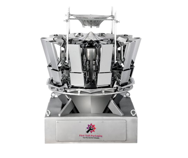First Tech Packaging, Indore, We have an exclusive range of High-Quality at Low-Cost Semi Automatic 10-Head Weigher [1.6 LTR Bucket-Size] for Granules, Namkeen, Snacks, Soya-Chunks, Whole-Spices and Dry-Fruits Weighing and Filling with Highest Weighing accuracy with speed. 