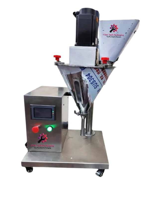 First Tech Packaging, Indore, We have an exclusive range of High-Quality at Low-Cost Semi-Automatic Auger Filler Machine for Free-Flowing Powder like Besan, Maida, Atta, Spices-Powder and Similar Products Weighing & Filling [10gm - 1000gm]